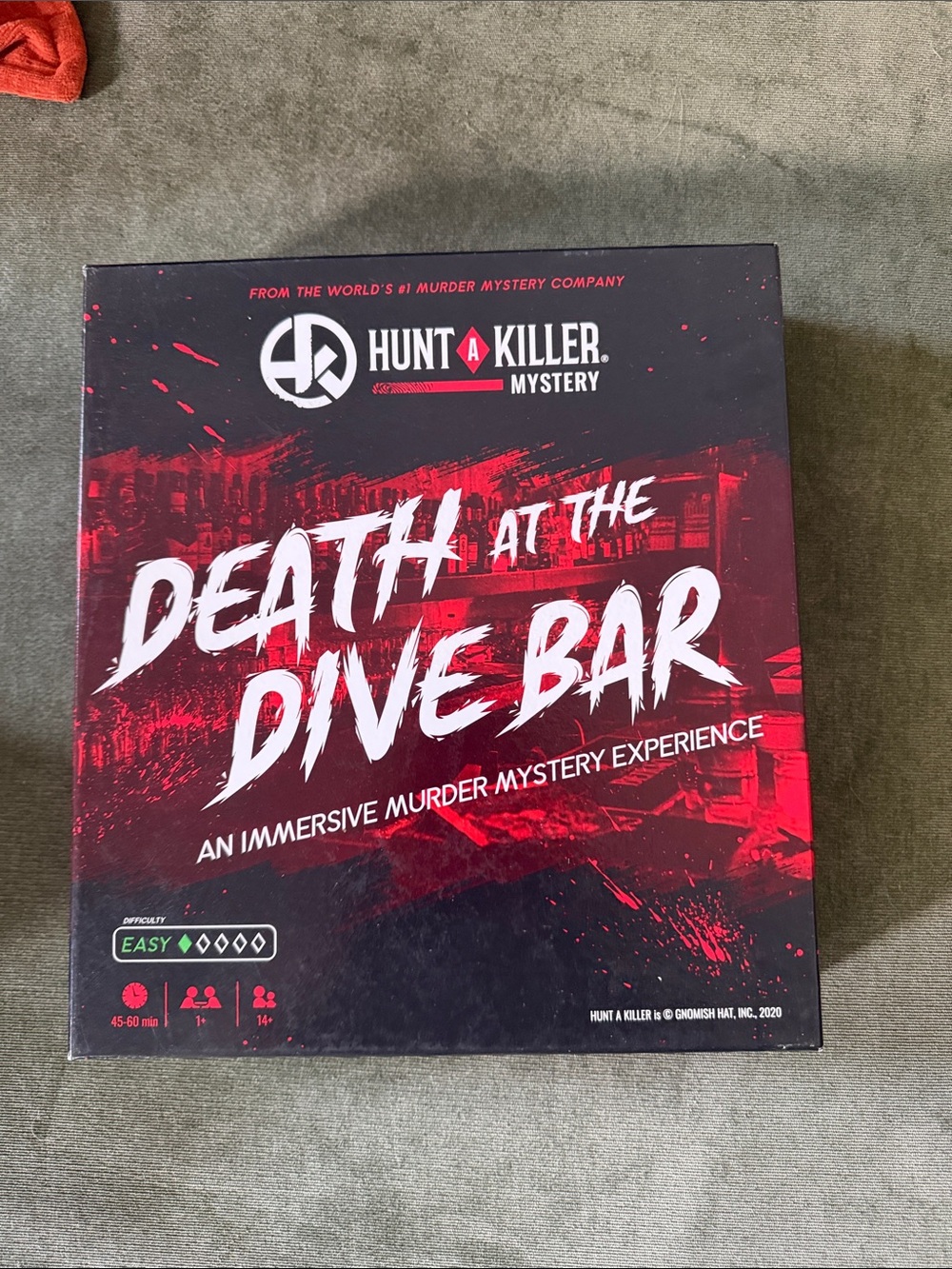 Hunt A Killer "Death at the Dive Bar" Murder Mystery Game - Red & Black